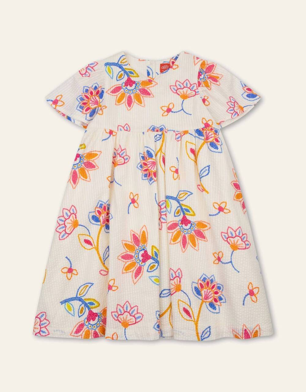 NEW OILILY girl's dilli floral dress in cream